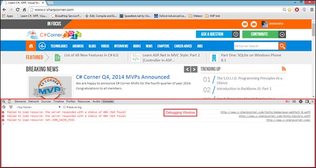 Select JavaScript Console